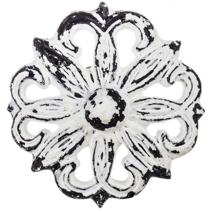 Distressed White Metal OpenCut Knob Hobby Lobby 1025717